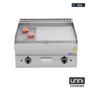 Gas Frying Plates | Gas Griddle – 1/3 GROOVED – 2/3 SMOOTH