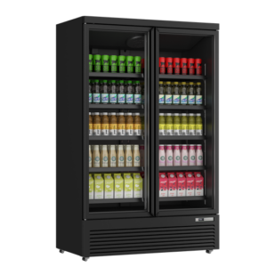 Beverage Refrigerators | Refrigerator | 1081L | Black | 0°C to +10°C | Fan Cooling | Braked Castors