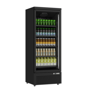 Beverage Refrigerators | Refrigerator | 614L | Black | 0°C to +10°C | Fan Cooling | Braked Castors