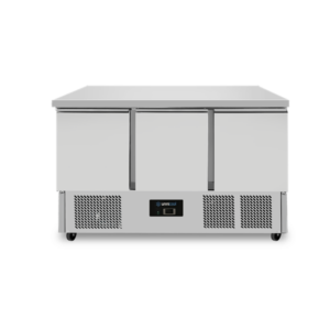 Refrigerated Tables | Refrigerated Workbench | 3 Doors (1/1 GN) | +2°C / +8°C | 137x70x85(h) cm