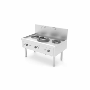 Wok Stoves | Wok Stove | Gas | 1 Wok Burner + 2 Soup Burners | 45.9kW | 1390x850x1100mm
