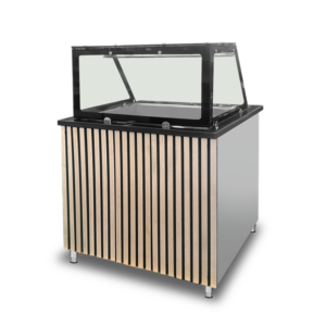 Saladette Workbench | Bain-Marie Counter – 2x GN 1/1 – 88 × 82 × 85.5 cm