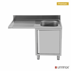 1 Bowl | Dishwasher sink unit 120x70xH85 Bowl Right