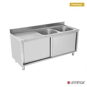 Sink units 2 bowl | 180x70x85cm 2 Bowls RIGHT