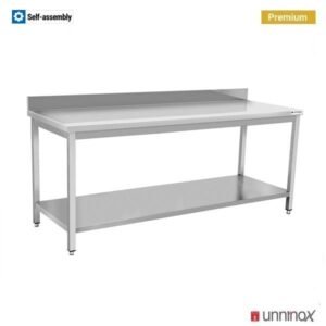 WORKTABLE 600 + UPSTAND + UNDERSHELF | 150x60xH85cm