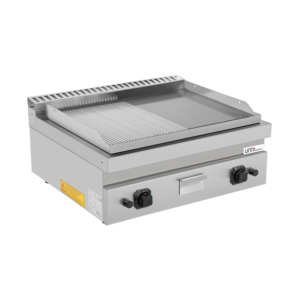 Countertop GAS | Griddle plate Gas– 1/2 Smooth – 1/2 Grooved – G70GP20B+GS