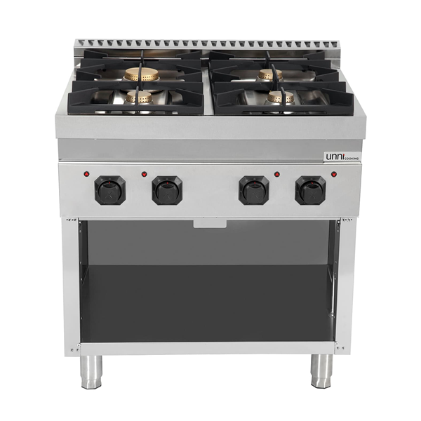 Ranges 700 | Gas stove without doors – 28.5kW – 4 Burners – G70C20