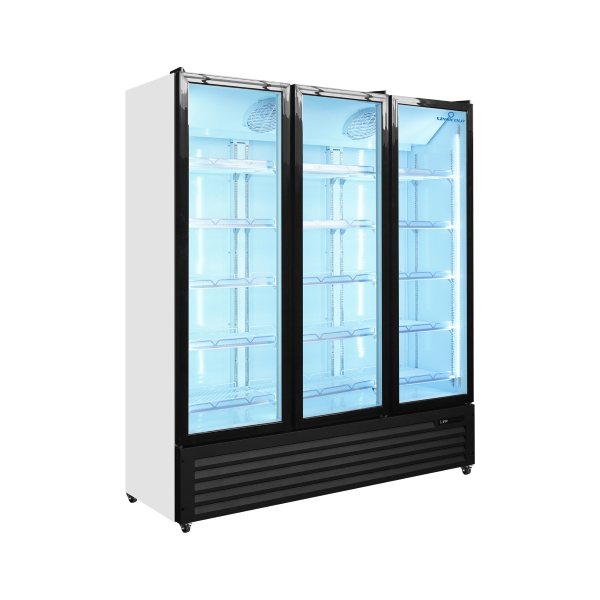 Beverage Refrigerators | 3-Door Glass Display Refrigerator 1160L – Professional Display Fridge